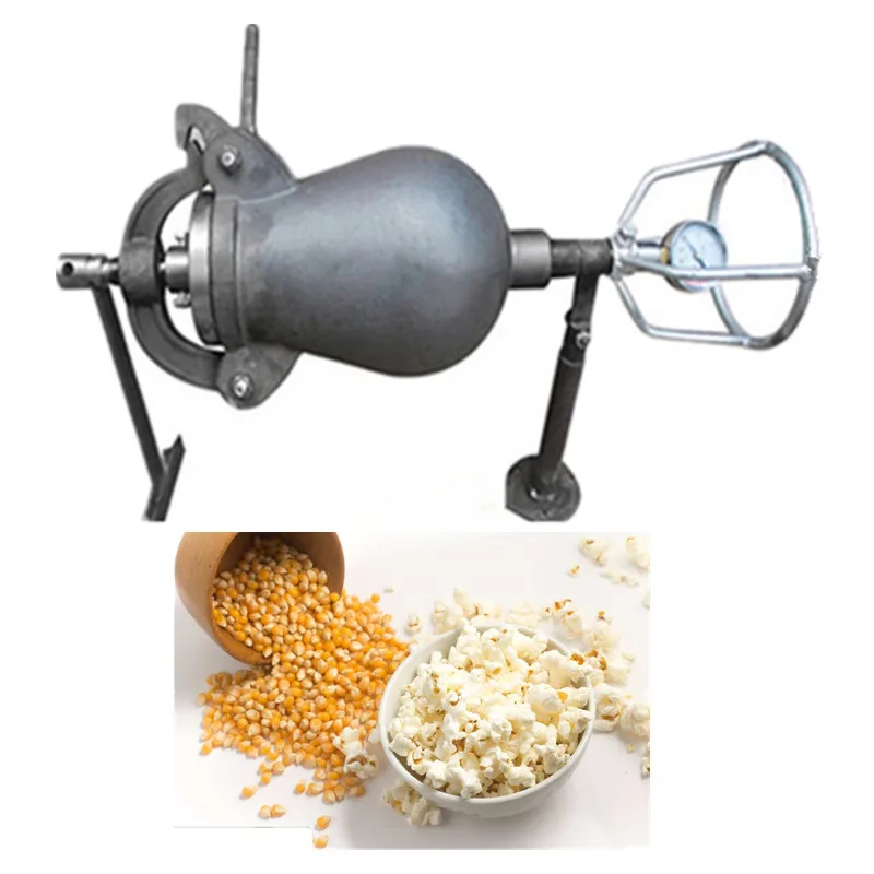 Mini Popcorn Maker Hand-cranked Cannon Corn Popper Pop Corn Puffing Machine  Sale