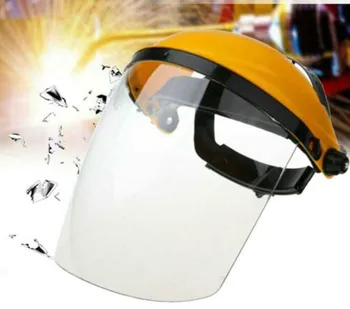 

Portable Safety Protective Cover Head-mounted Full Face Shield Clear Screen Clear Lens With High Visibility