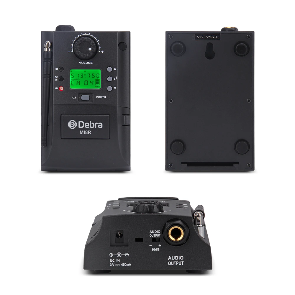 Портативный UHF инструмент Беспроводная микрофонная система с приемником и