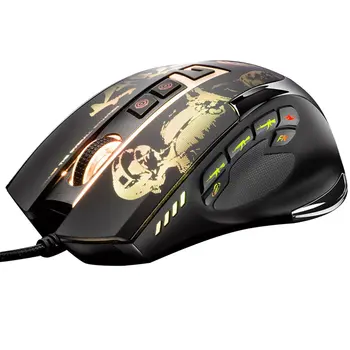

11D Game Wired Mouse Free Drive Automatic Pressure Gun Dual Mode Wired Mouse E-sports Pressure Gun