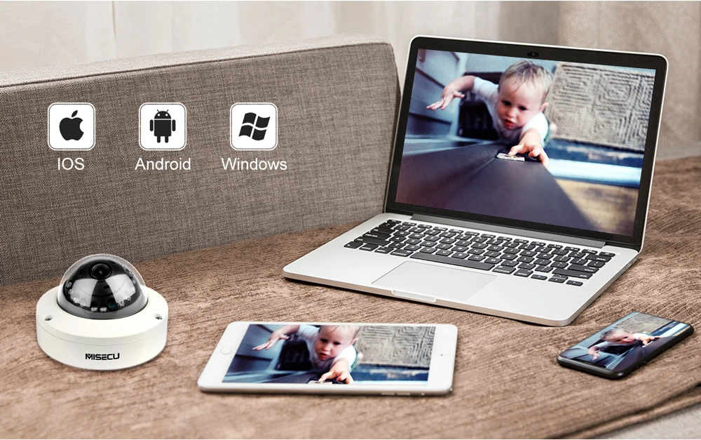 MISECU 2,8 мм Антивандальная 1080P H.265 48 В POE камера металлическая Крытая купольная Onvif P2P камера обнаружения движения электронная почта ИК ночного наблюдения ip-камера