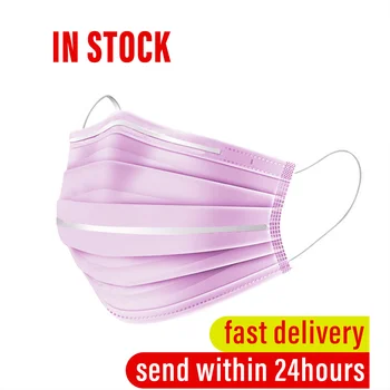 

5-100 Pcs Face Masks Disposable Three-layer Mask Three-dimensional Double Support Mouth Masks Blue Purple Black Mascarilla