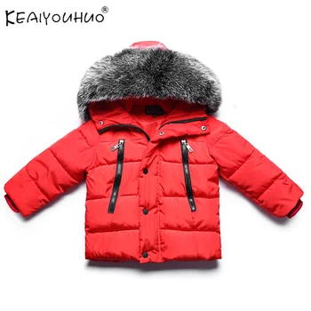 

Winter New Baby Clothes Windbreaker For Boys Clothes Red Black Childrens Jacket For Girls Hooded Baby Clothes For 1-6 Years Old