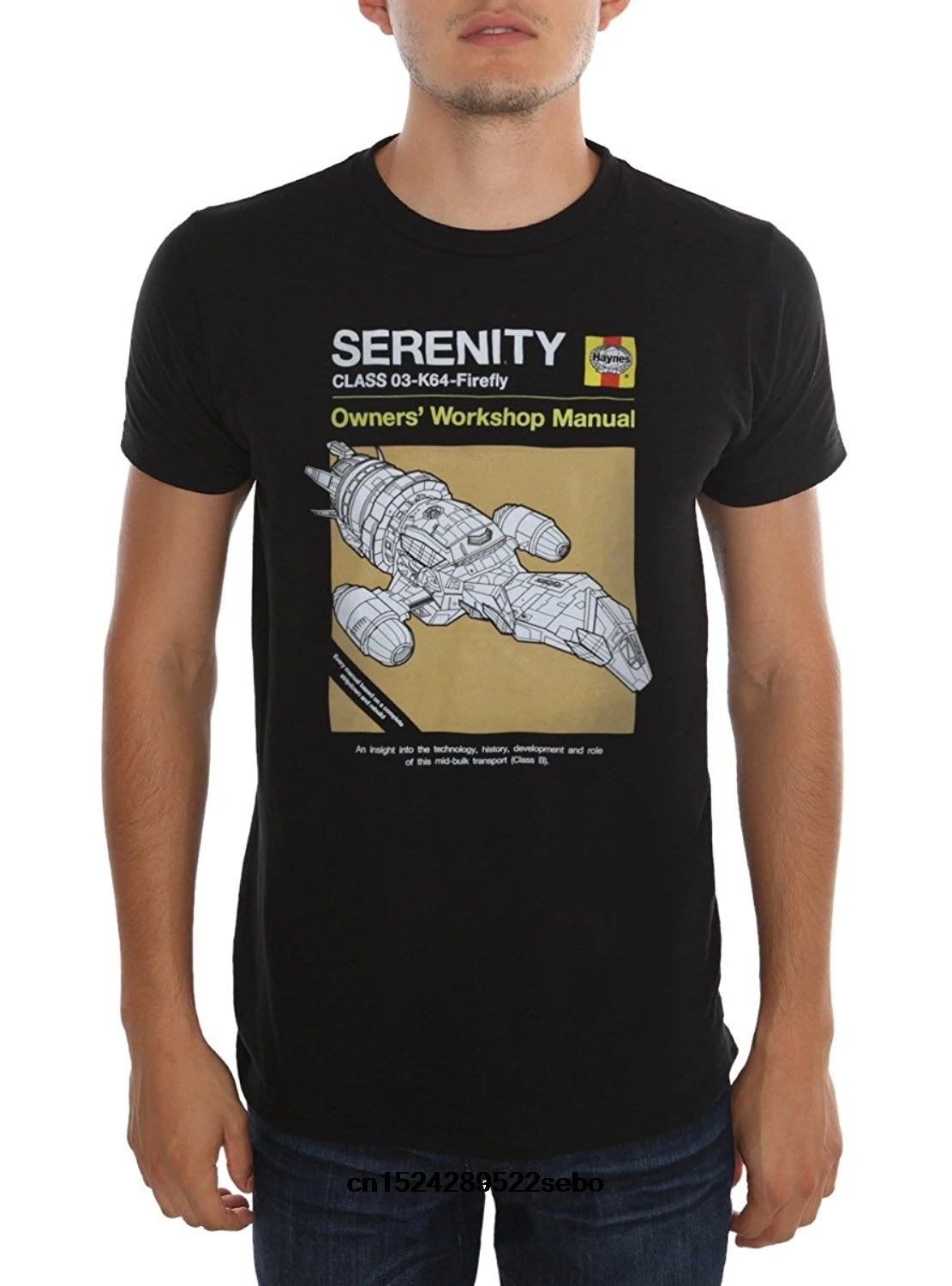 Serenity Ship Blueprint inspired T-shirt /> S 15 Years Firefly 5XL available