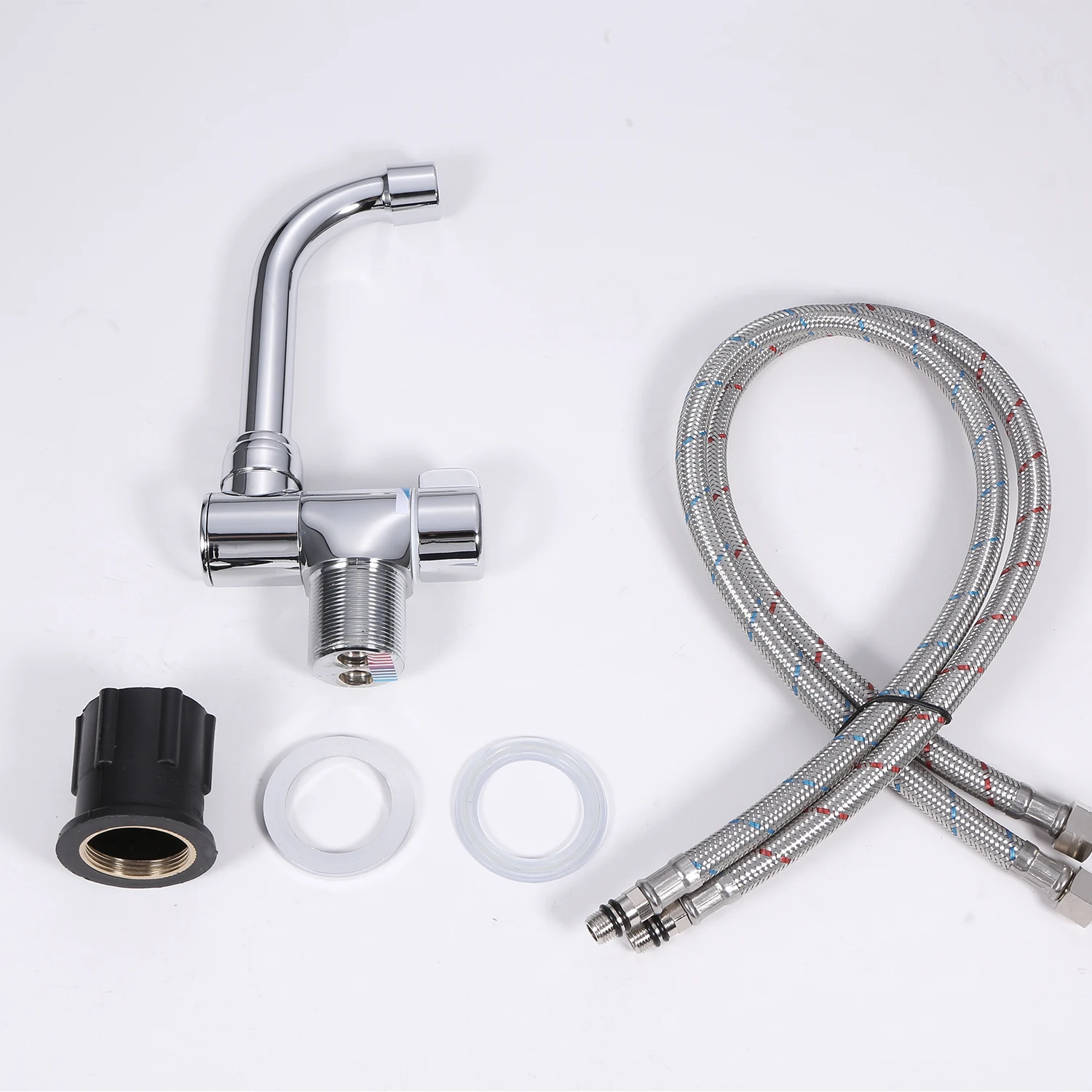

Hot Foldable Faucet Kitchen Faucet Rotation Bathroom Bar Sink Water Taps Single-Handle Cold Hot Water Mixer Kitchen Faucet for H