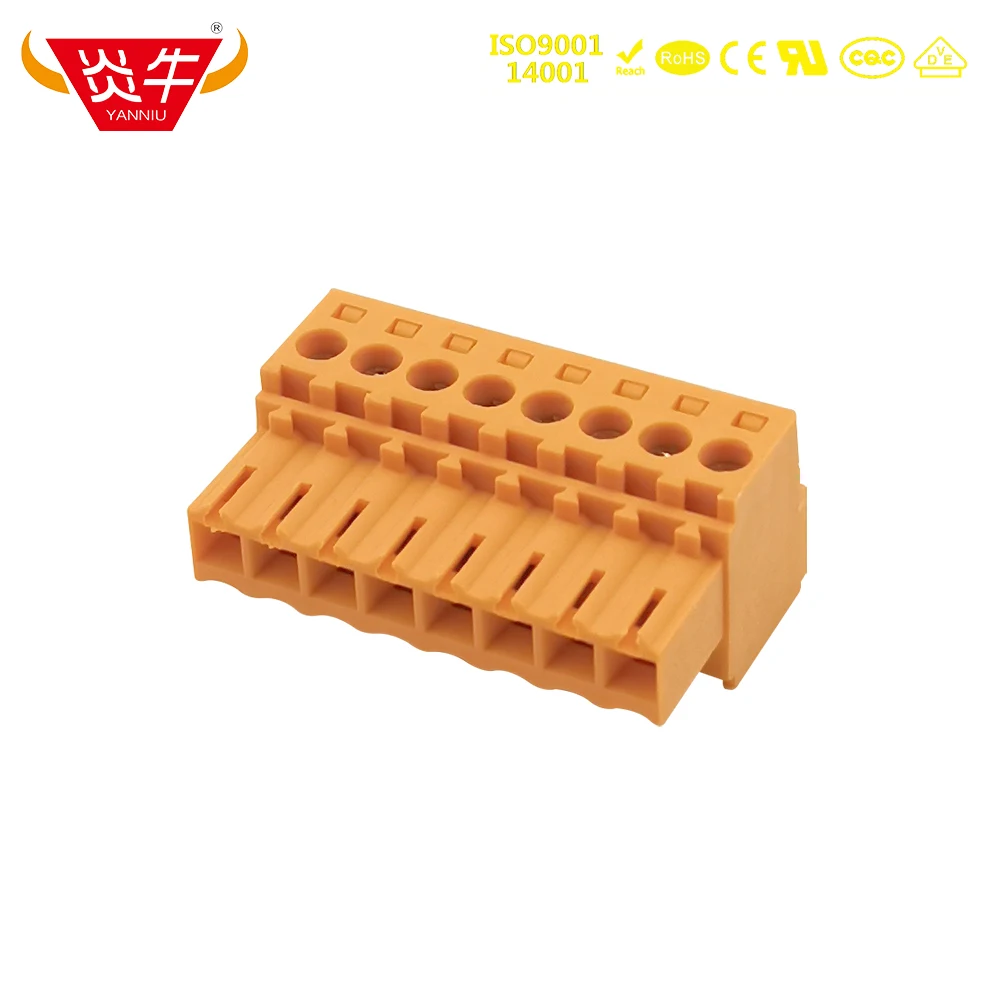 10Pcs 3.5mm BL 3.50/180 KF2EDGKJ 3.5 2P ~12P WEIDMULLER ORANGE PCB CONNECTOR PLUG-IN TERMINAL BlOCKS PHOENIX CONTACT