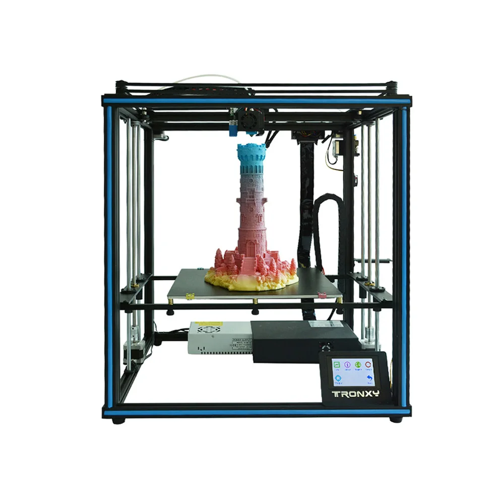 Tronxy модернизированный Высокоточный 3d принтер DIY Kit Size400* 400*400 мм Поддержка автоматического выравнивания Печать накаливания impressora