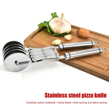

Fritters Roller Knife 430 stainless steel Cutting Fritters Artifact Noodles Pizza Baking Commercial Noodle Cutter Danish Pastry
