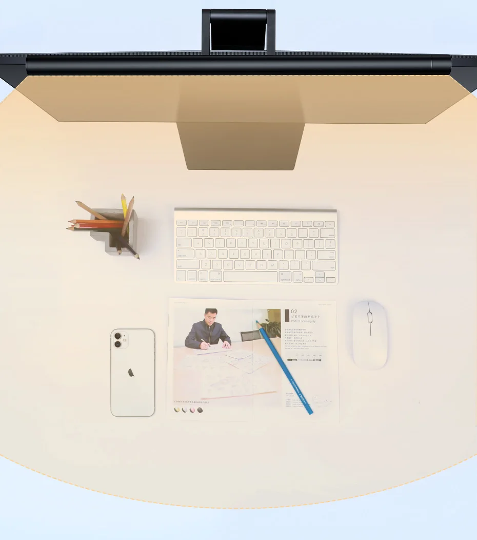 Lâmpada de Mesa para Computador Monitor de Computador Barra de Tela Lâmpada de Leitura Baseus Stepless Escurecimento Olho-cuidado Pendurado Luz Usb Alimentado Led 9 mesa para computador monitor de computador barra