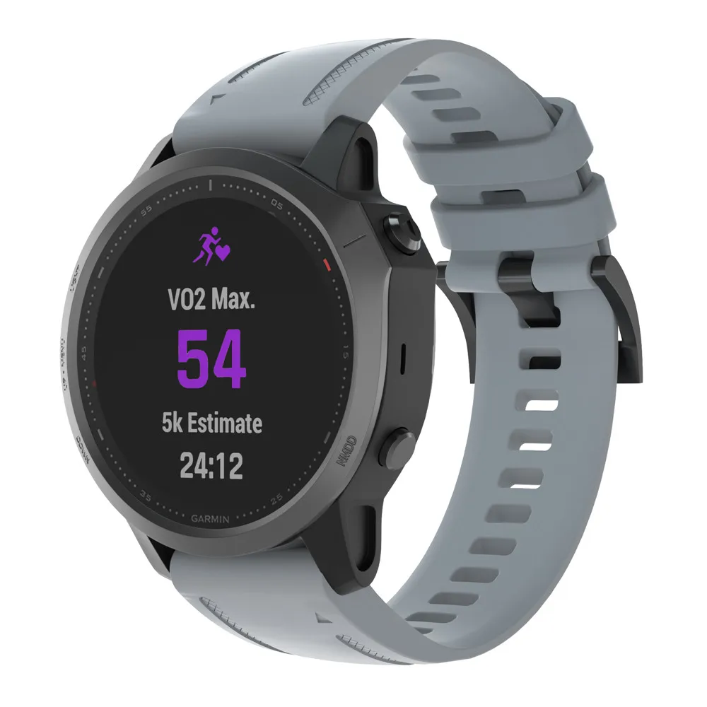 20 мм ремешок для наручных часов Garmin Fenix 6S 5S Plus gps Смарт-часы спортивный силиконовый ремешок для часов с быстроразъемными браслетами