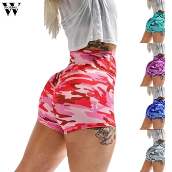 

Womail Shorts Women Camouflage Seamless Gym Shorts High Waist Jogging Trousers Fitness Running Active Short Workout Clothes lady