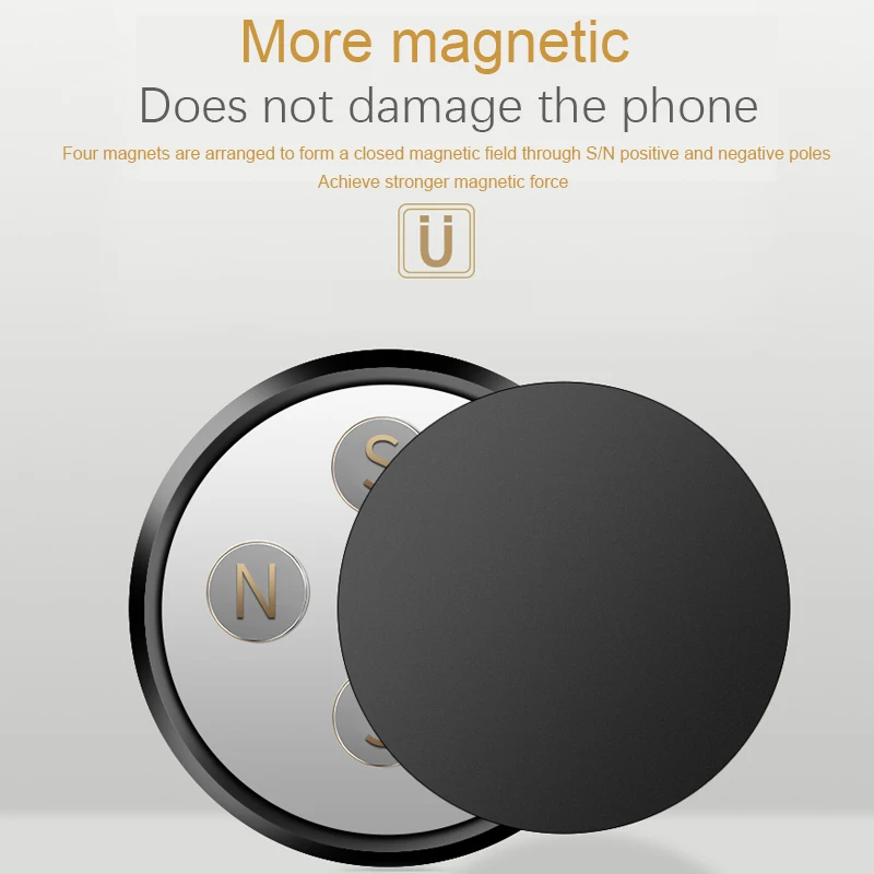 Универсальная Магнитная автомобильная подставка для телефона в машину для iPhone samsung, магнитная подставка на вентиляционное отверстие для мобильного телефона, поддержка смартфона