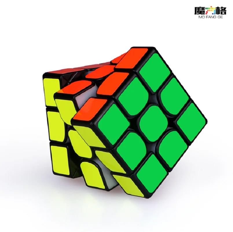 Mofangge Thunderclap V3 3*3 M Магнитный куб черный без наклеек белый левосторонний Cubo Magico