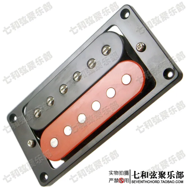 

A Set of 2 Zebra Red & Black Electric guitar Humbucker Double Coil Pickups,Bridge & Neck Pickup,Guitar parts