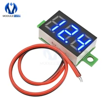 0,36 дюймов Мини цифровой светодиодный Дисплей вольтметр синий Панель Напряжение метр DC 4,7~ 32 В 3-цифра Дисплей Регулировка вольтметр модуль