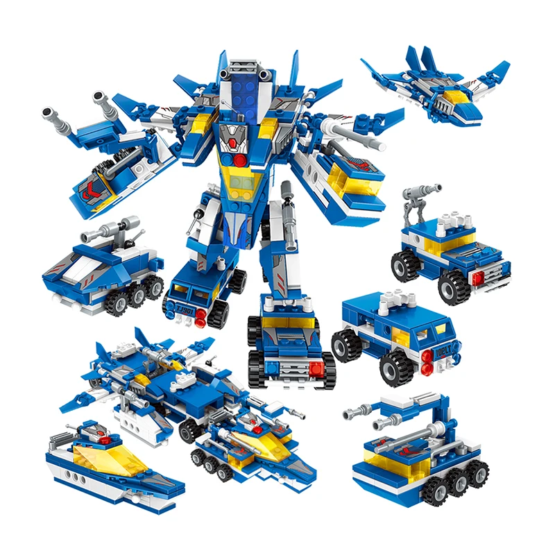 

City Police Car Building Blocks Robot Fighter Technic Truck SWAT WW2 Military Bricks Toys for Children Kids B891
