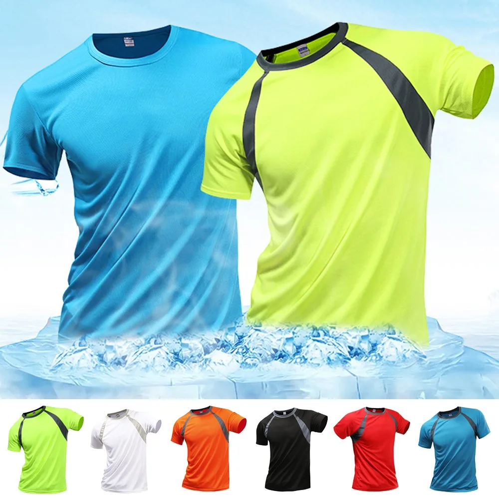ATRACTIVOLL Maglietta Uomo, Maglia A Manica Corta Asciugatura Rapida Fitness T-Shirt Da Sport Per Corsa Palestra Fitness - Foto 9