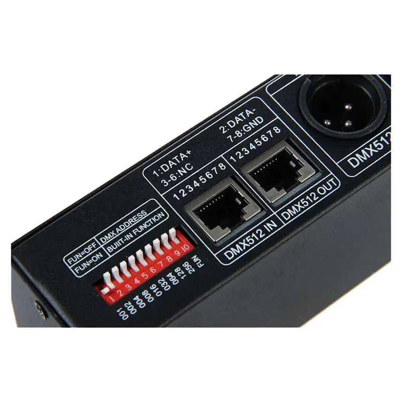 DC 12 V-24 V 3 канала DMX декодер светодиодный контроллер для RGB 5050 3528 Светодиодные ленты светильник
