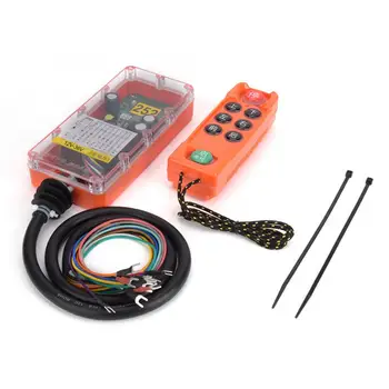 

Industrial Wireless Remote Controller Switch Transmitter Receiver with 400 Channels Crane Remote Controller