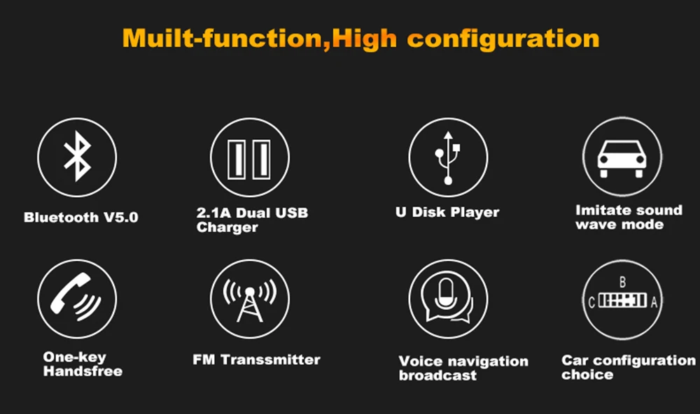 VR робот Bluetooth 5,0 Автомобильный mp3 плеер беспроводной FM трансимтер автомобильный комплект с двумя USB зарядным устройством автомобильный аналоговый двигатель звук