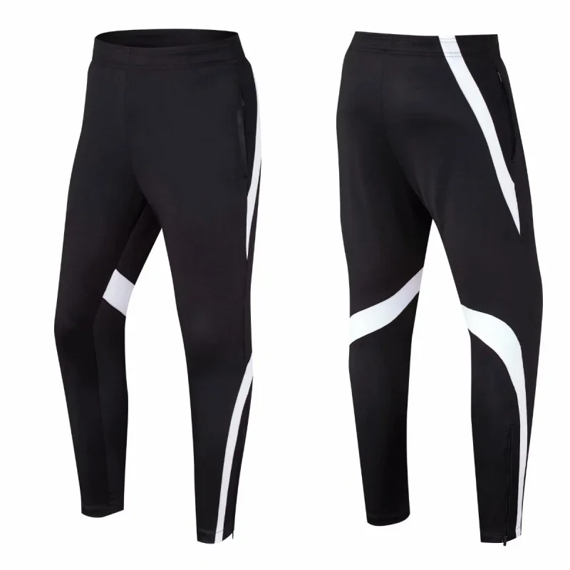 Running Pants Soccer Pants Mens kids Soccer Training Trousers Two Pockets Outdoor Bottoms Sport Gym Fitness Workout