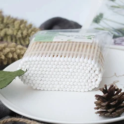 Bamboo Sticks Cotton Swab 100/200PCS Eco-Friendly Cotton Buds  Disposable Cotton Buds Swab