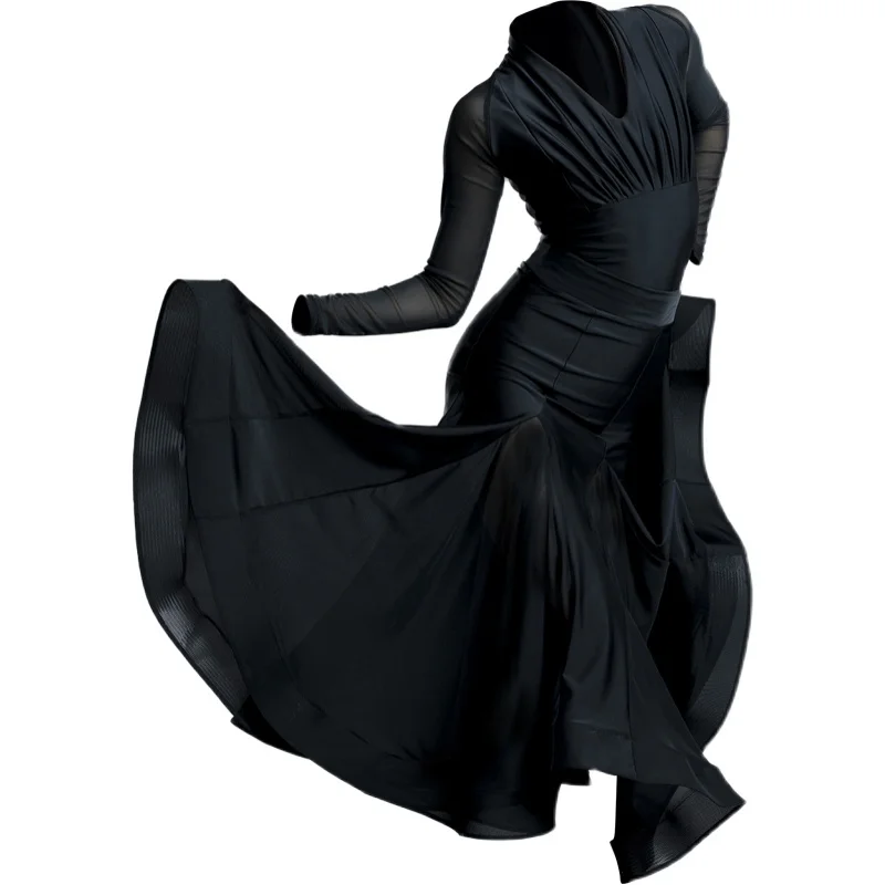 New Ballroom Dance Dress For Girls Practice Clothes New Waltz Latin National Standard Dance Clothes Modern Dress DN6710