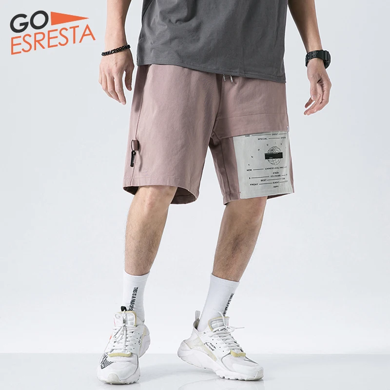 Шорты Goesresta мужские с принтом Брендовые повседневные хлопковые Простые Модные