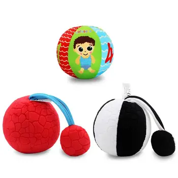 

Baby Hand Grasp Ball Kid Visual Exercise Prop Infant Cotton Cloth Education Toys