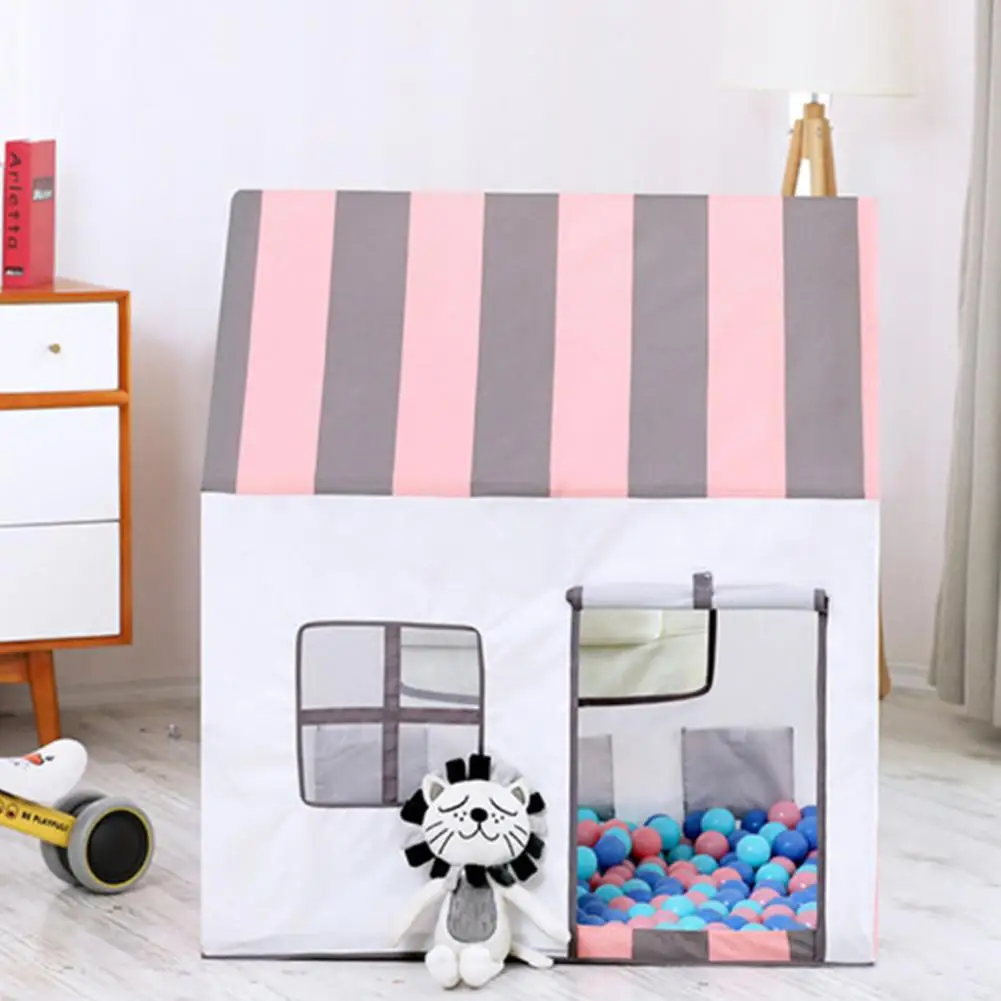 

Peach Suede Oil Painting Children Princess Tent Indoor Marine Ball Game Toy House Folding Small House Tent Folding Tent