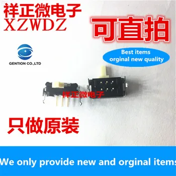 

10pcs 100% orginal new real stock SSSS923800 toggle switch 6-pin 2 gears in-line double row side slide switch with bracket