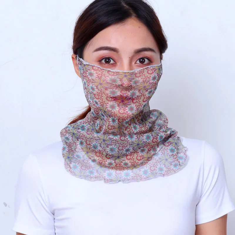 Style 3 Новинка, маска для женщин, маска для лица, летняя, нагрудник, Женский рукав, маска, шарф, женский шарф, защита от ультрафиолета, Солнцезащитная Сетчатая Маска - Цвет: Style 3