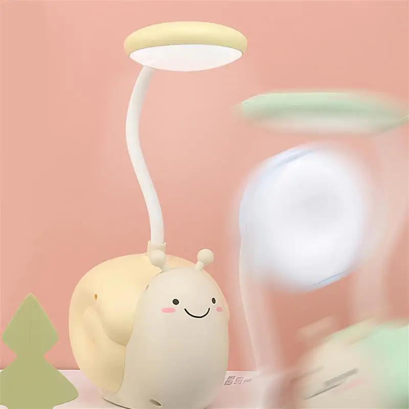 Reading Lamp For Bedroom Cartoon Snail Pen Holder Led Desk Usb Charging Children&amp#39s Dormitory Eye Protection Night Light Book Bed | Лампы