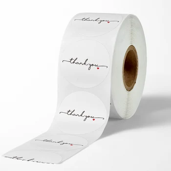 

Thank You Sticker Seal Labels Roll 500Pcs Thank You Stickers for Bridesmaids Mint For Packaging Decoration Stationery Stickers