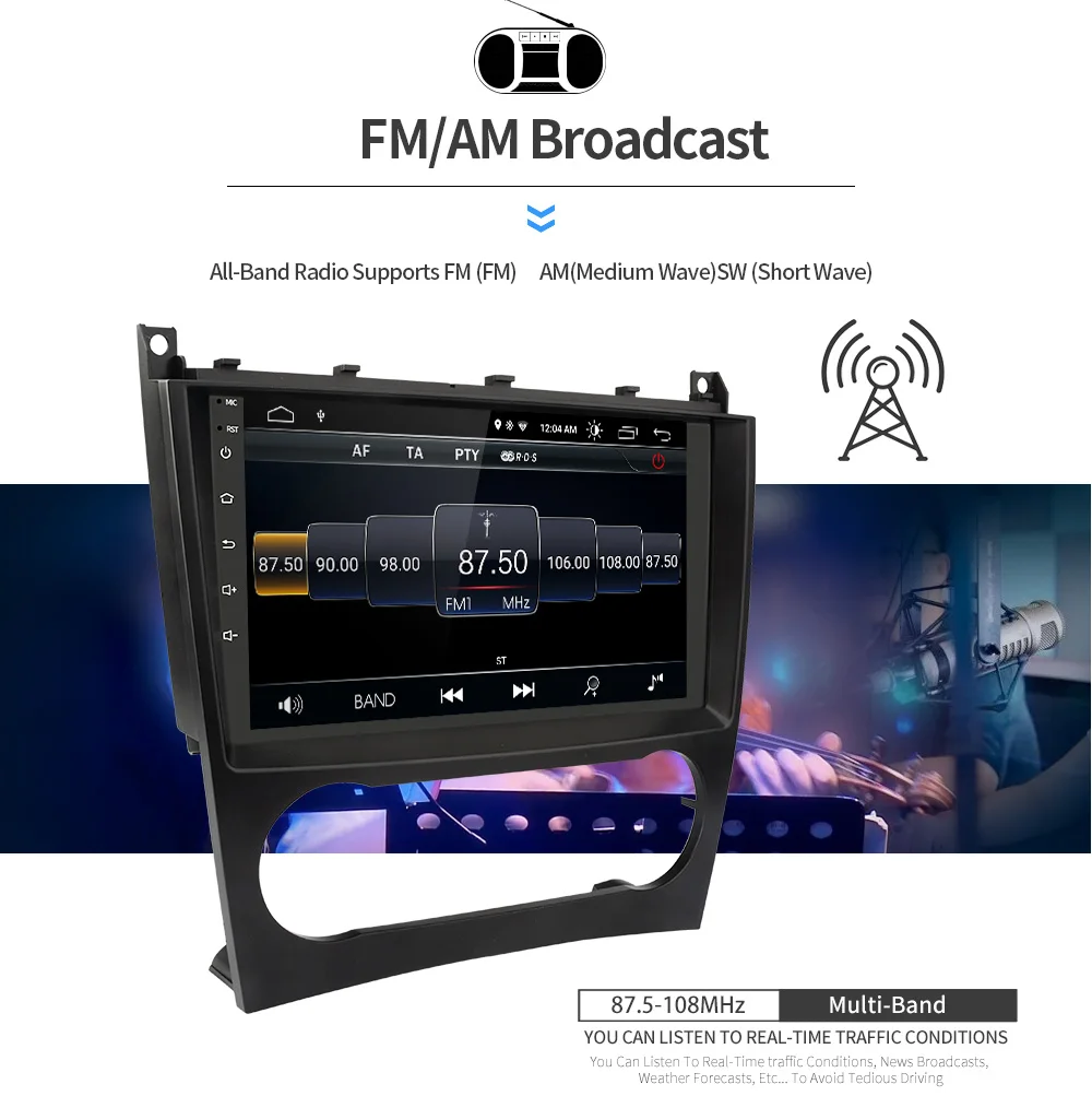 Kappud 9 ''DSP автомобильный Радио Мультимедиа Навигация DVD gps плеер Авто Стерео для Benz W203 W209 C180 C200 C220 C230 с радио Wifi