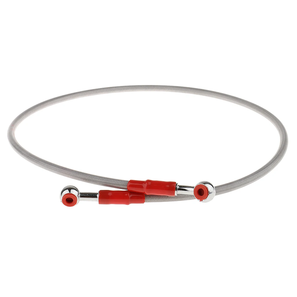 90CM Grey Metal Motorcycle Brake Oil Hose Motor Bike Braided Line Tube | Автомобили и - Цена: 221,57 руб.