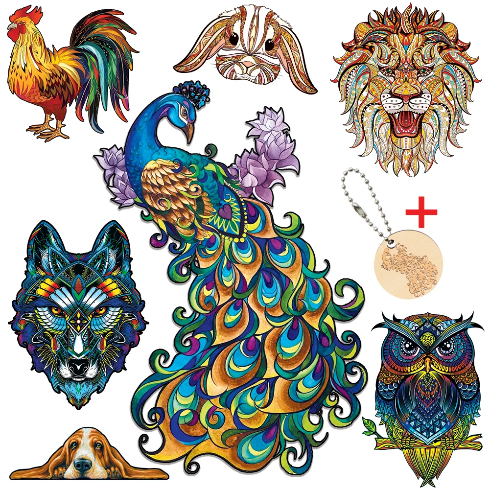 p-adults-animal-wooden-puzzle-peacock-owl-chameleo-wooden-jigsaw-puzzle
