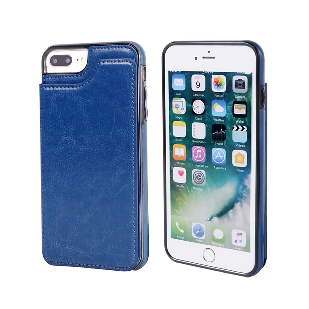 2 in 1 Unique Dual-use Card Wallet Flip Leather Phone Case For IPhone 7p/8p Shockproof Anti-scratch Lightweight Phone cover 