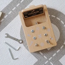 

Montessori Screw Driver Board Set Basic Skills Toy Wooden Screw Sensory Tools Educational Sensory Learning Toy