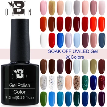 

Bozlin 32 Color 7.3ml Color Gel Series Nail Polish UV Gel Polish White Color Lacquer Varnish DIY Nail Art Paint Gel Top Coat Gel