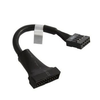 

USB 2.0 9pin male housing to USB 3.0 20pin female adapter cable extension cable