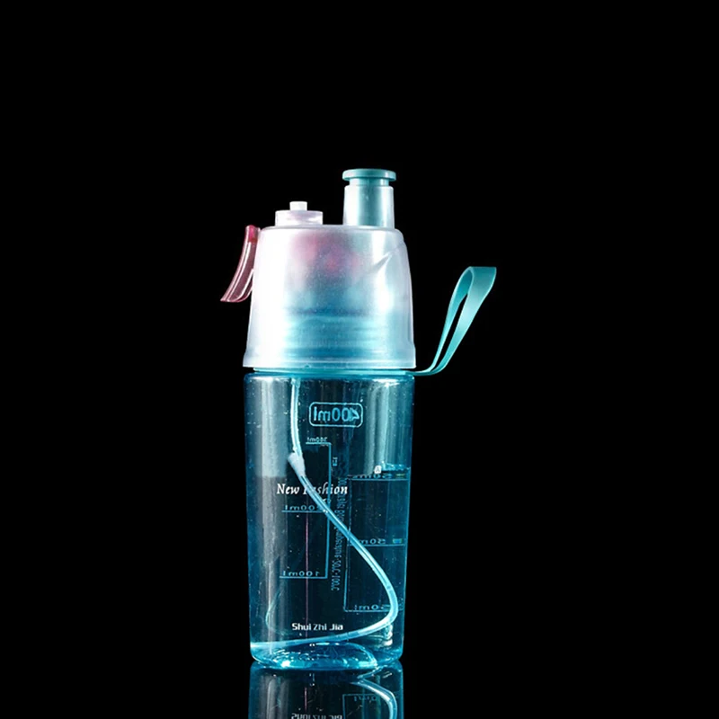 400 blue(spray) ROEGADYN уличная велосипедная бутылка для воды 400/600 мл Спортивная бутылка для бега переносная Спортивная бутылка Студенческая Беговая бутылка - Цвет: 400 blue(spray)