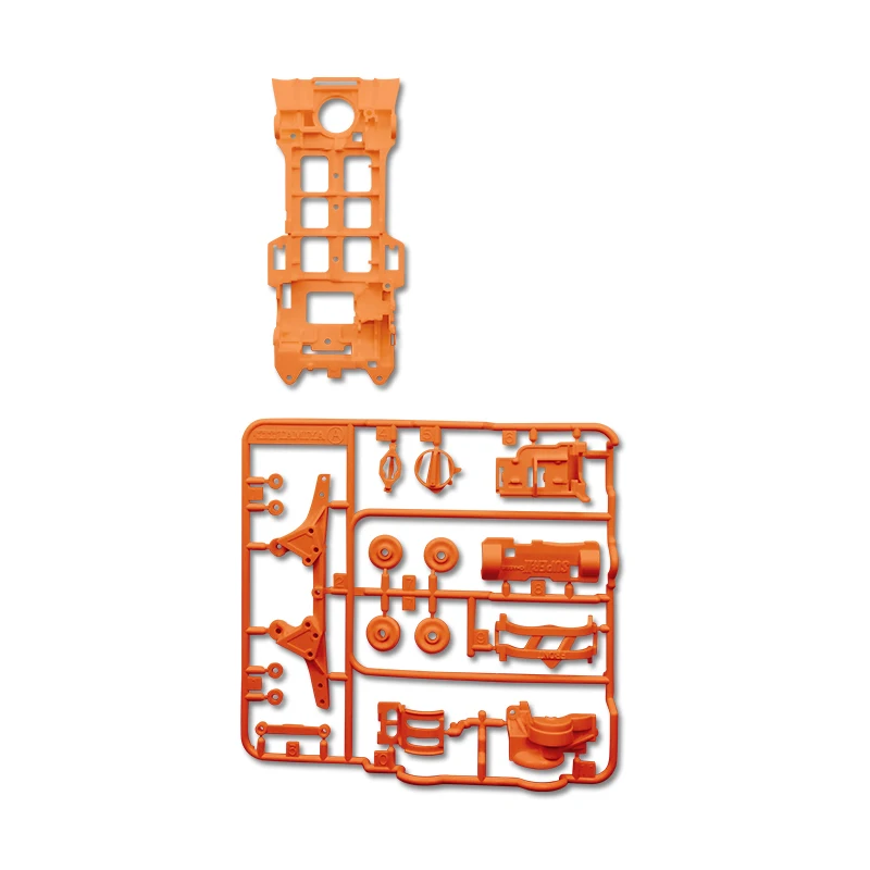 orange CNC S2 шасси 95256/95248/95249 Изменить Запасных Запчасти для Tamiya по супер скидке мини 4WD гоночный автомобиль модель - Цвет: orange
