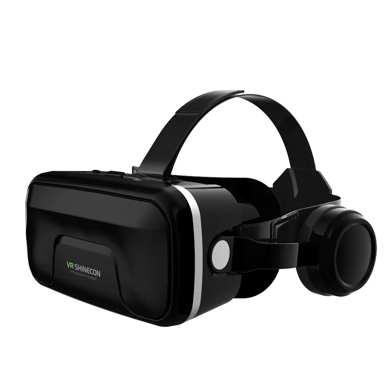 3D очки виртуальной реальности с наушниками шлем для просмотра фильмов коробка