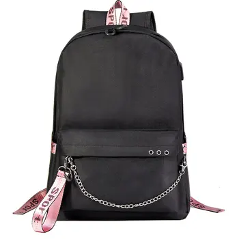 

Customize Your Image Backpack For Teenager Girls Boys Travel Bag USB Charging Chain Bundle Laptop Backpack Bookbags Mochila