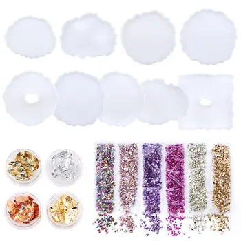 

1PCS Silicone Wavy Cup Mat Table mold Epoxy Resin Mold Coaster Handmade Dish Table Jewelry making DIY Craft Easy Casting Tools