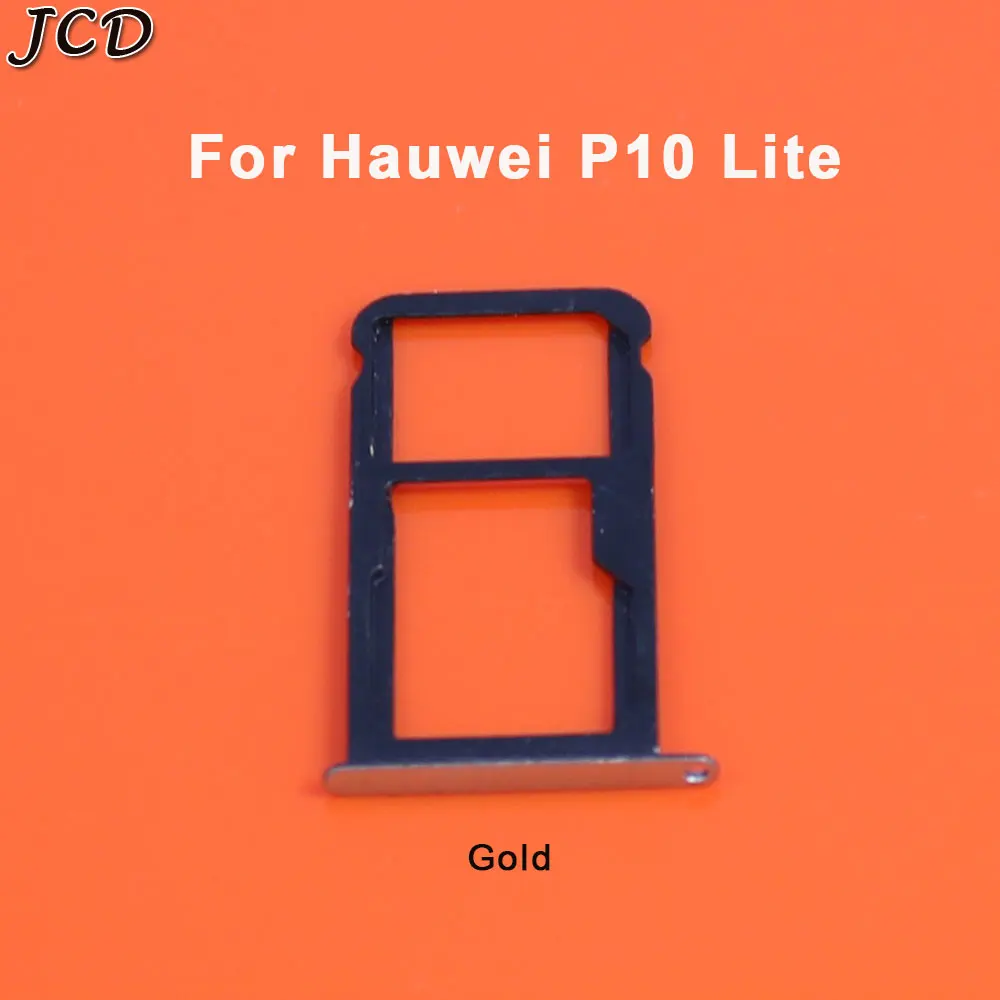 P10 Lite Gold JCD для huawei P10/P10 Plus/P10 Lite sim-карта лоток держатель с лоток для карт памяти Micro SD сменный держатель слота часть - Цвет: P10 Lite Gold