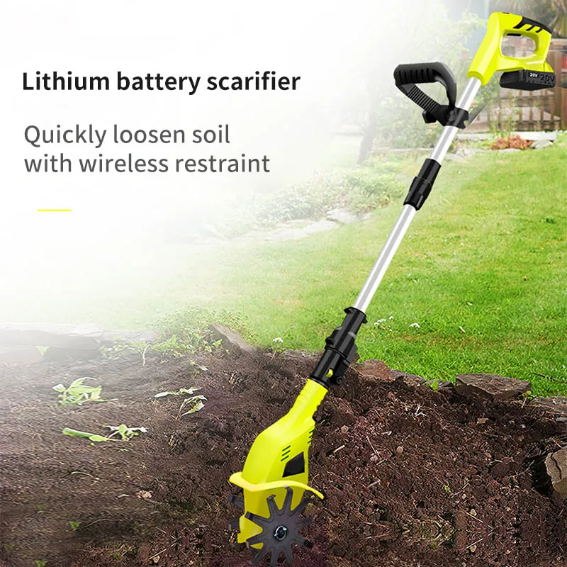 20V Handheld Electric Ripper Cultivator Garden Rotary Small Weeder