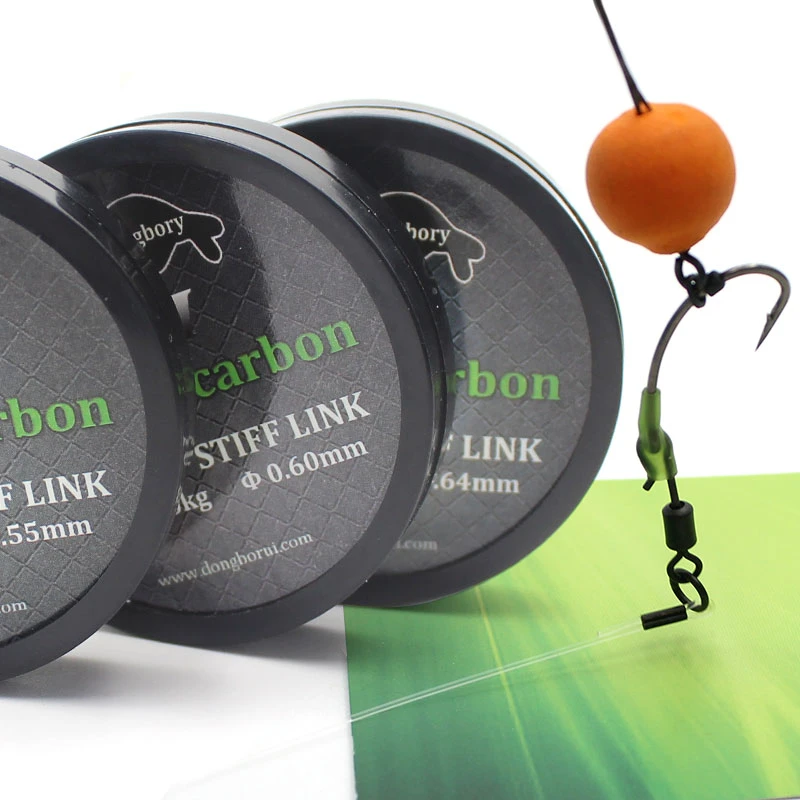 Boom Stiff Fluorocarbon Carp Fishing Line+Fishing Crimps Sleeves For Carp Fishing Accessories