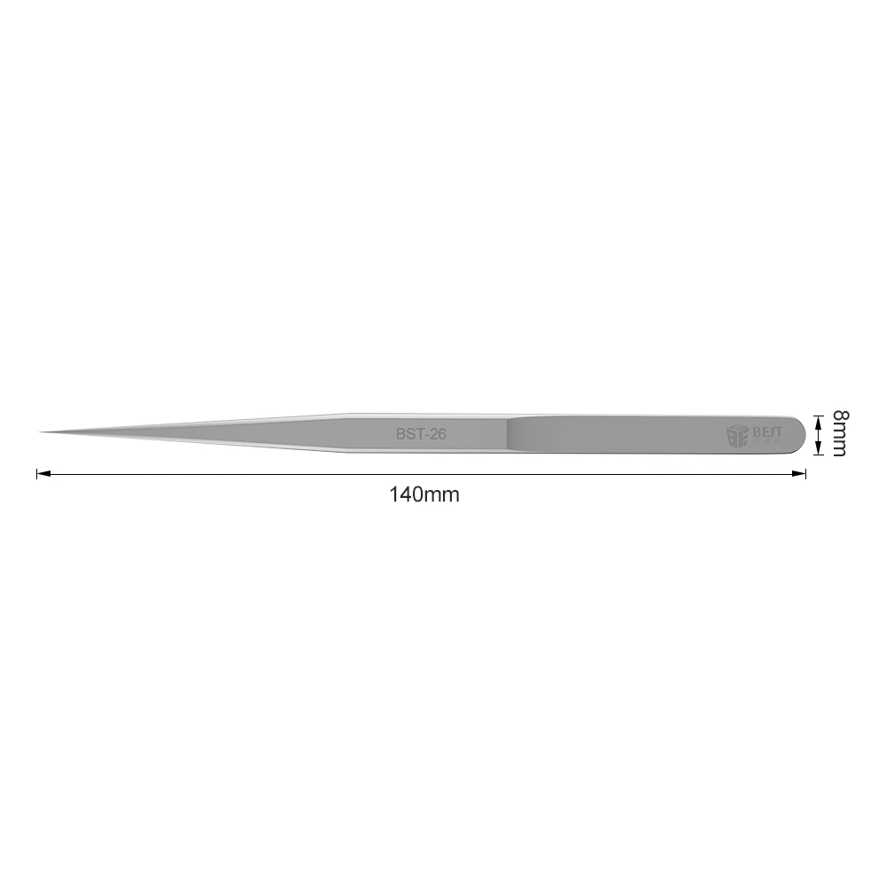 1Pcs Electronics Industrial Tweezers Straight/Curved Tips Precision Stainless Steel Forceps Clips Mobile Phone Repair Hand Tools